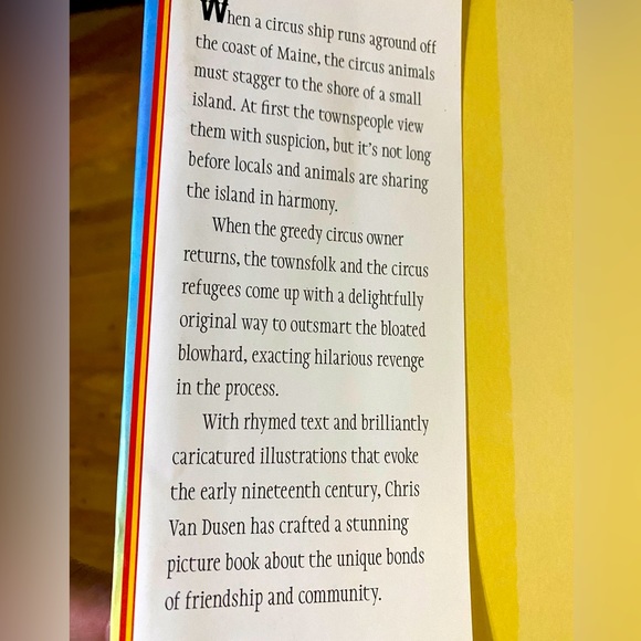 THE CIRCUS SHIP HARDCOVER BOOK w/DUST JACKET NEW CHRIS VAN DUSEN BEAUTIFUL COLOR - Picture 15 of 16